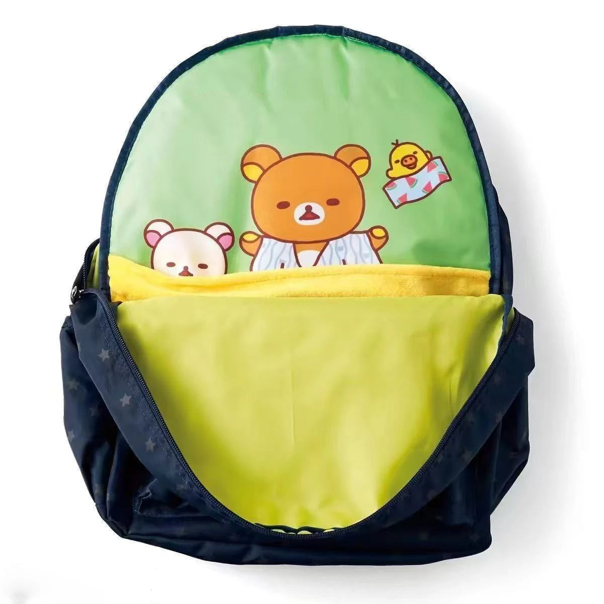 حقيبة ظهر كرتونية بتصميم ريلاكوما (Rilakkuma) وكوريلاكوما (Korilakkuma)