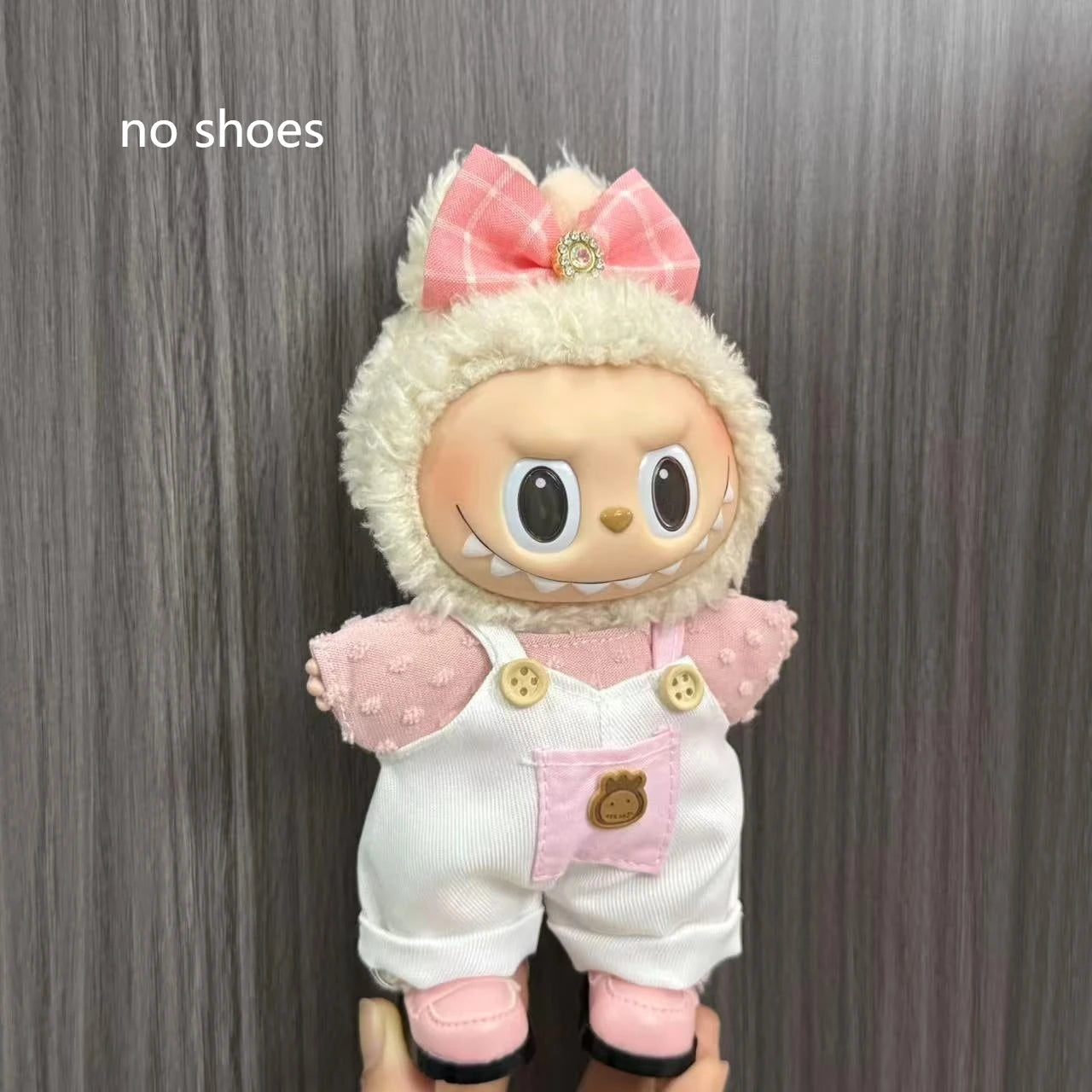 طقم هالوين لابوبو 17 سم – تنورة + أجنحة كيوت | ملابس دمية معلّقة – موضة موسمية لهدايا البنات