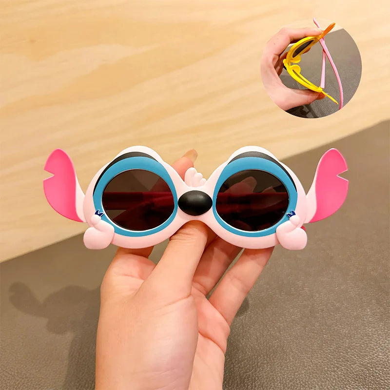 نظارات ديزني Stitch – مضادة لأشعة الشمس UV400 | تصميم كرتوني لطيف للأطفال والكبار