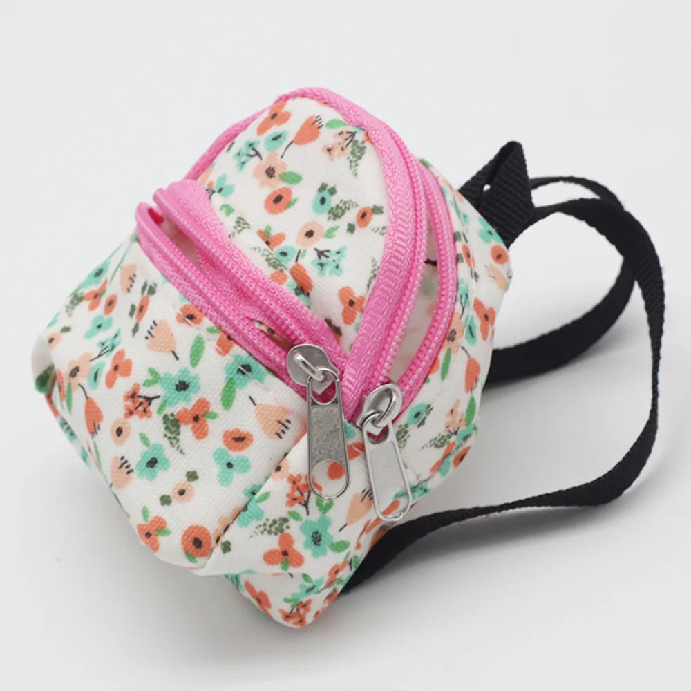 شنطة ظهر قماش لابوبو 15/17 سم – ستايل حيوانات أليفة | Backpack كيوت للدمى والإكسسوارات