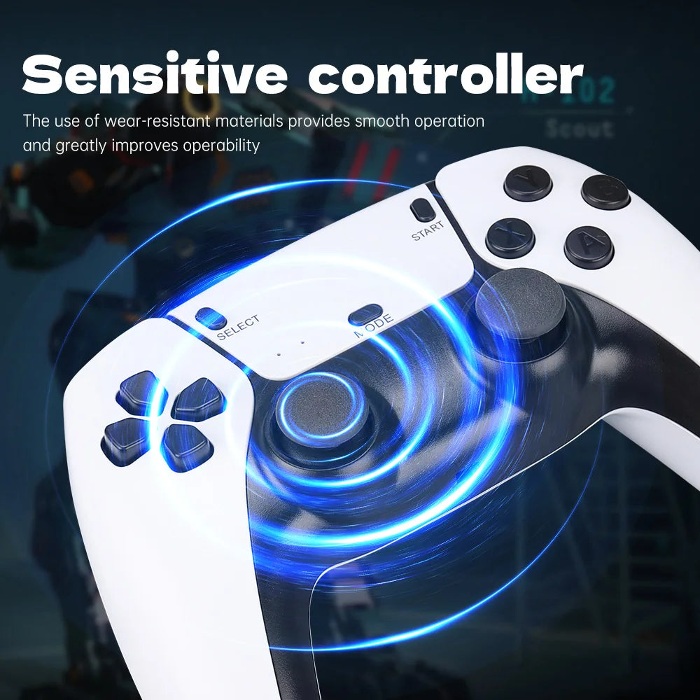 جهاز ألعاب M15 4K Game Stick – وحدة تحكم للألعاب الكلاسيكية | ذاكرة 64 جيجابايت | أكثر من 20,000 لعبة مدمجة