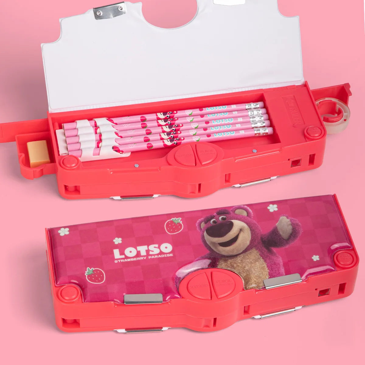 علبة أقلام مزدوجة الطبقة من ديزني