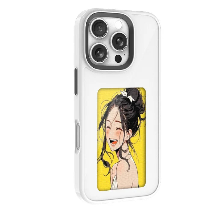 كفر iPhone Pro Max بشاشة E-Ink بأربع ألوان – يعمل بتقنية NFC وبدون بطارية