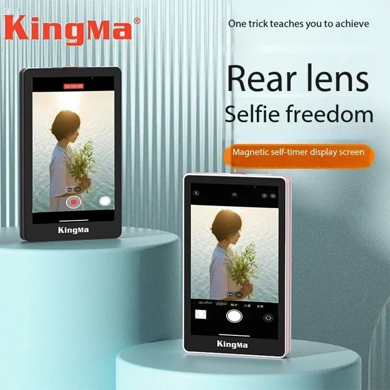 KingMa PH02 Max شاشة سيلفي مغناطيسية للبث والتصوير – اتصال لاسلكي 2.4G