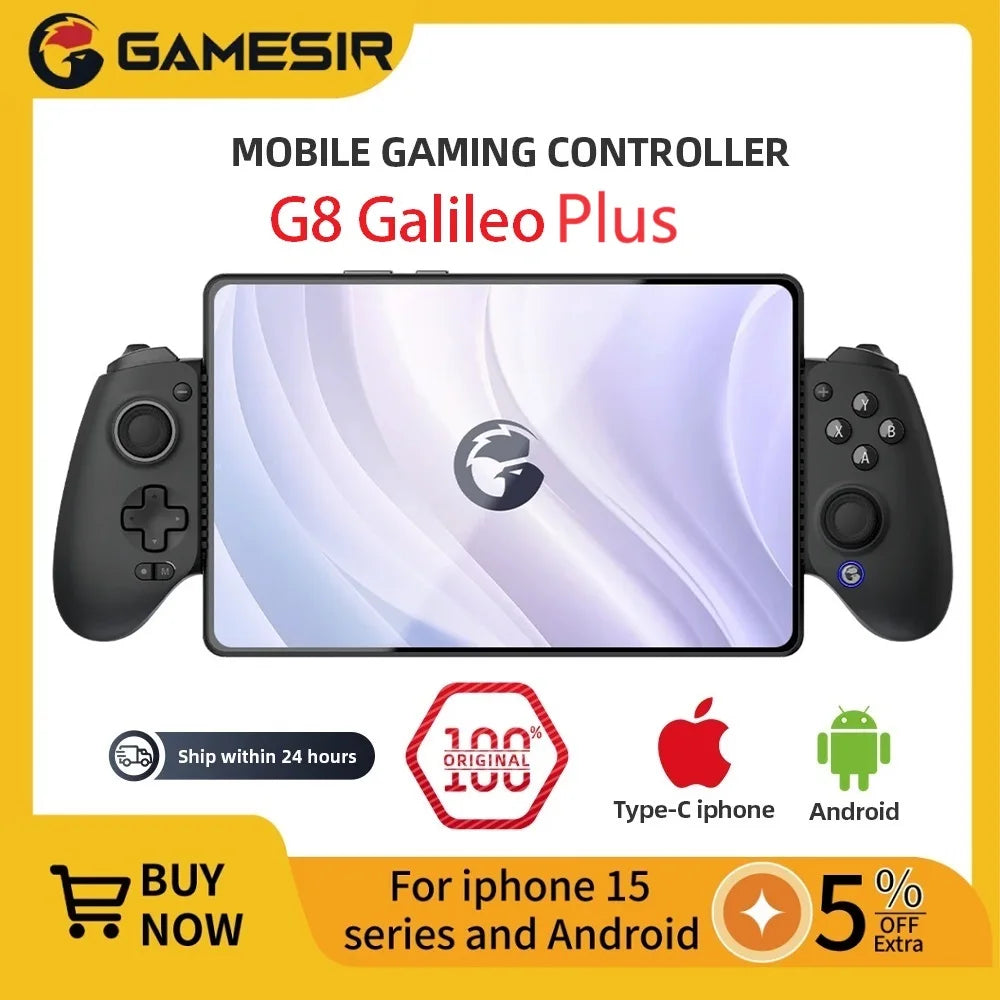 يد تحكم GameSir G8 Plus – متوافقة مع الهاتف، PC، Nintendo Switch والمزيد