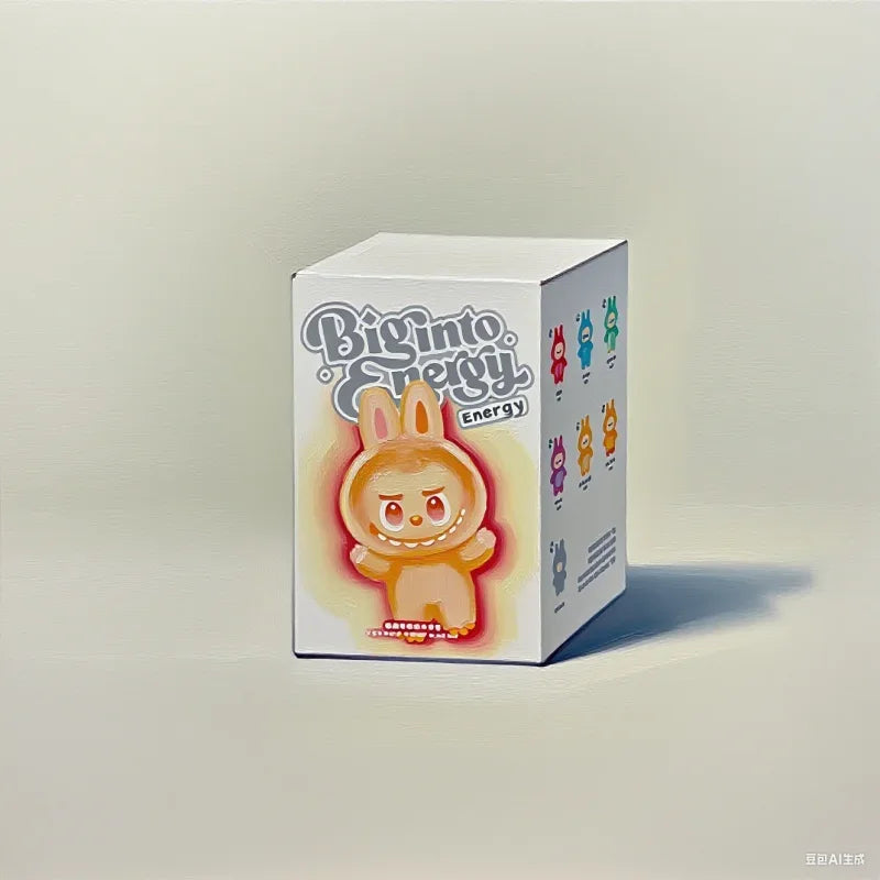 مجسم مكتبي لطيف من MINISO – تصميم وجه وحش مكرون بمينا على شكل قلب V3، مصنوع من PVC، للزينة المكتبية، هدية عيد ميلاد.