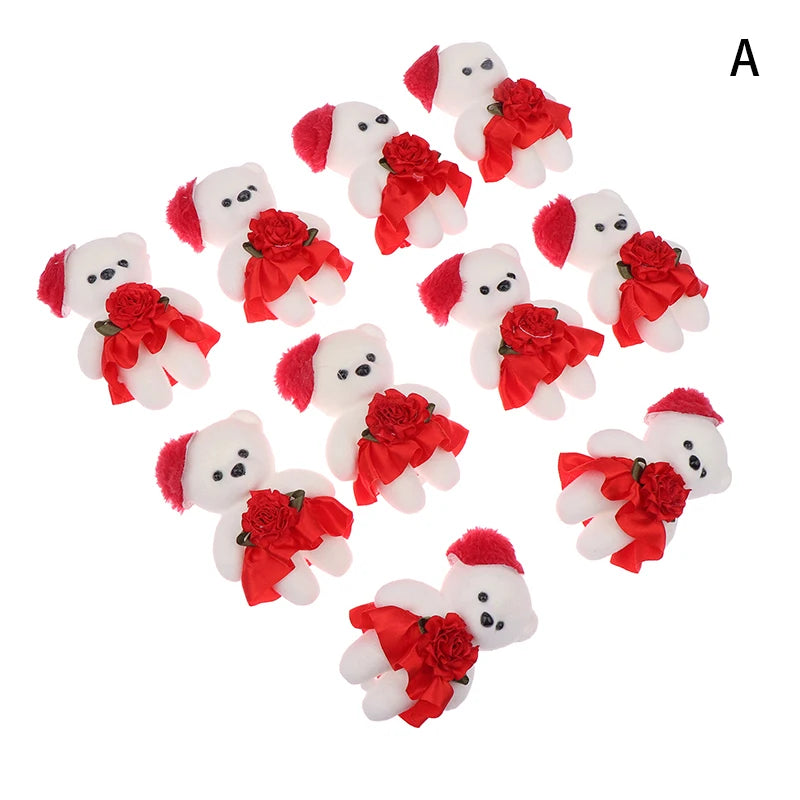 10 دُمى دب كرتوني ناعم – حجم 10 سم