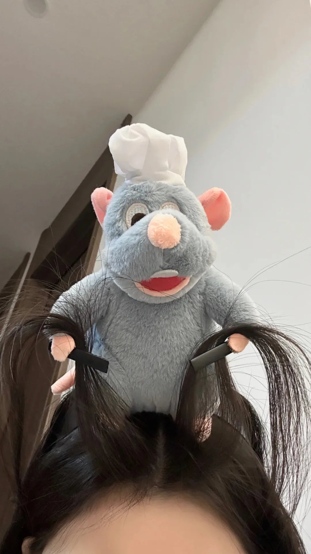 ربطة شعر ديزني راتاتوي – تصميم كرتوني لطيف | دمية قطيفة على شكل الفأر ريمي | إكسسوار للبنات والتصوير