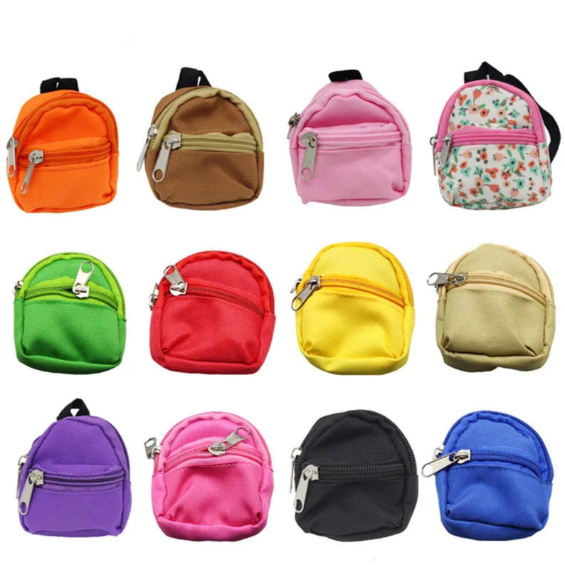 شنطة ظهر قماش لابوبو 15/17 سم – ستايل حيوانات أليفة | Backpack كيوت للدمى والإكسسوارات