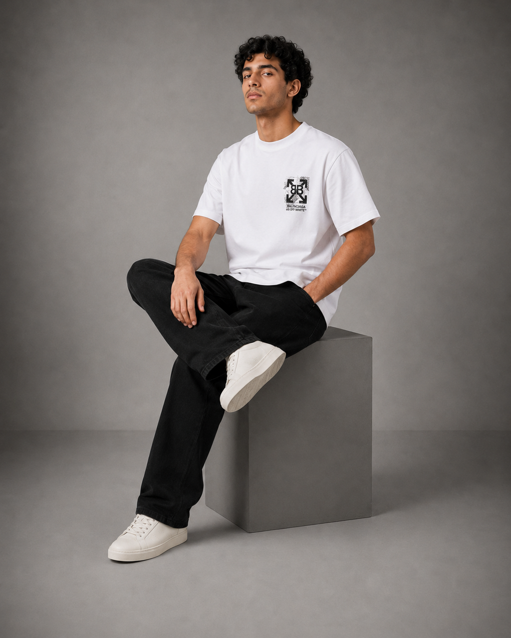 Dukkan Assima T-Shirt — Fake Combination: Balenciaga × Off-White