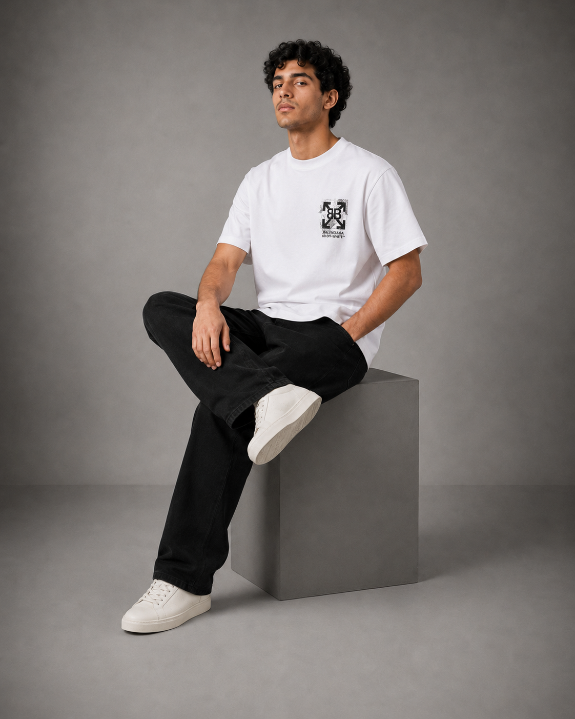 Dukkan Assima T-Shirt — Fake Combination: Balenciaga × Off-White