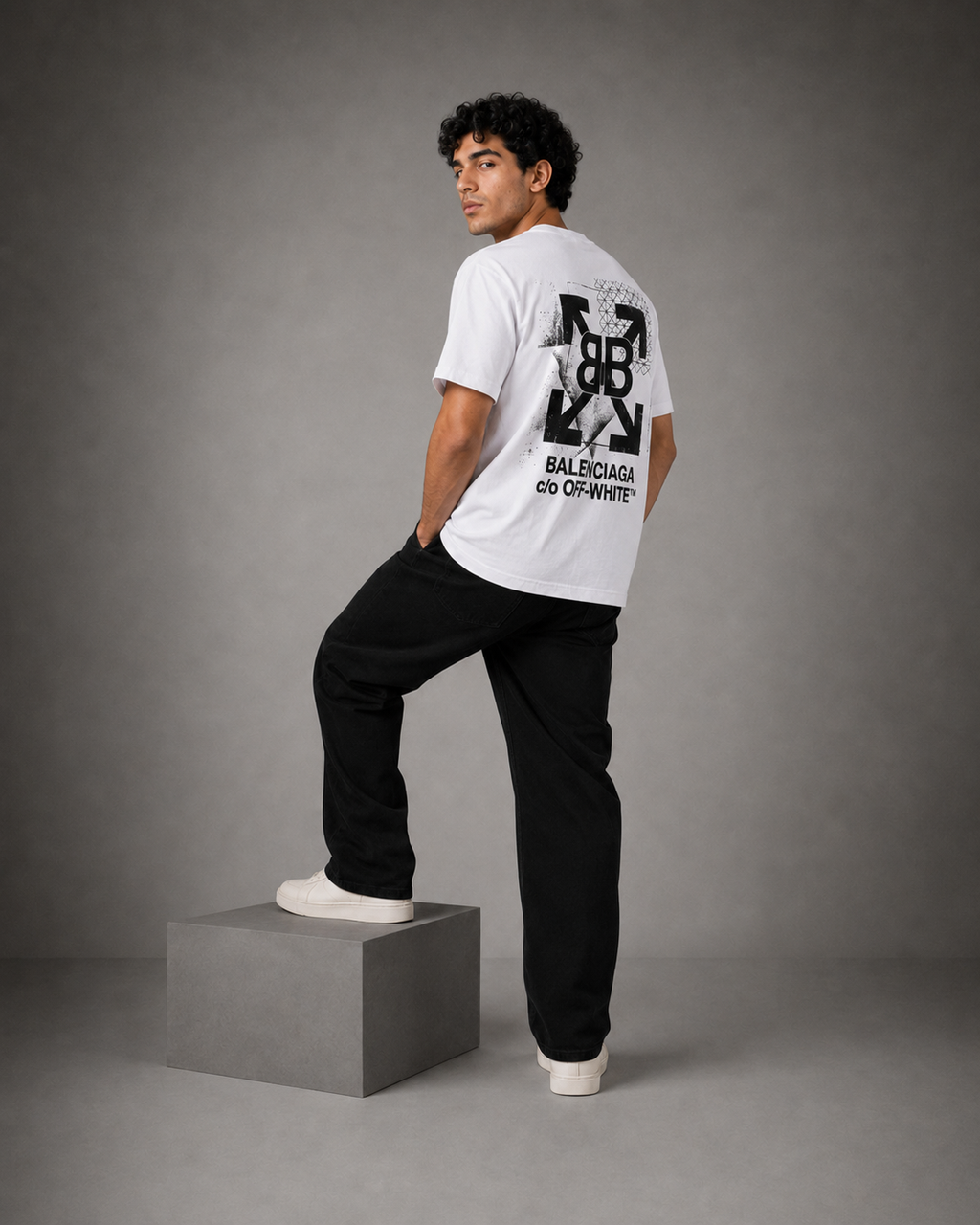 Dukkan Assima T-Shirt — Fake Combination: Balenciaga × Off-White