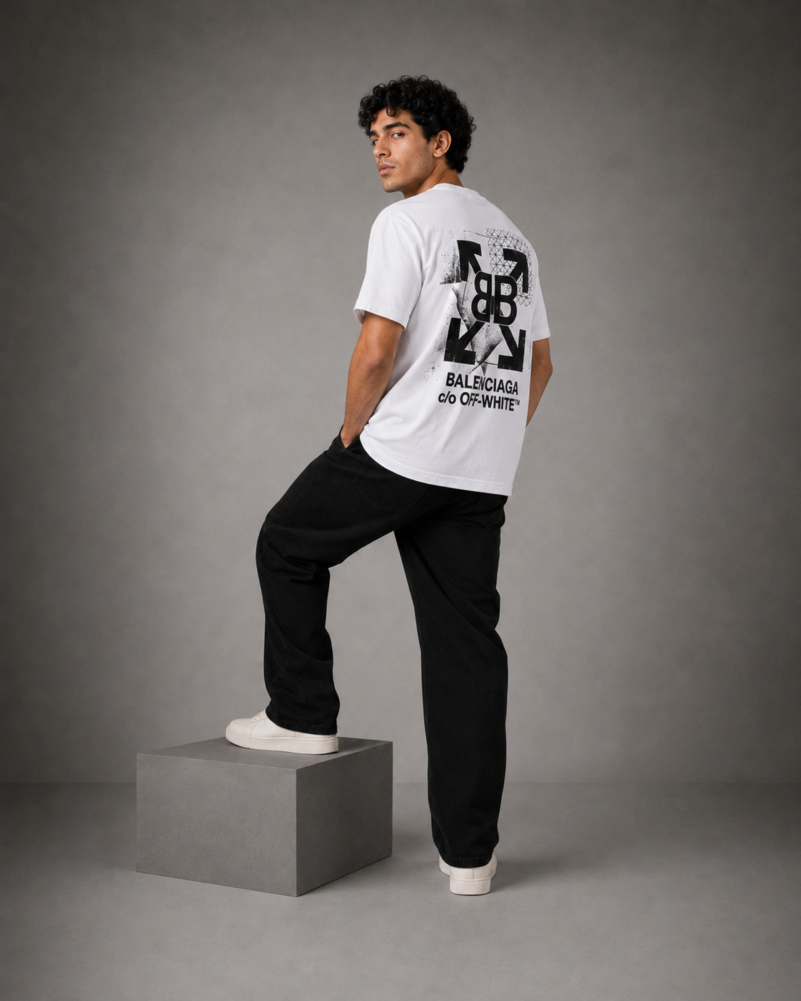 Dukkan Assima T-Shirt — Fake Combination: Balenciaga × Off-White