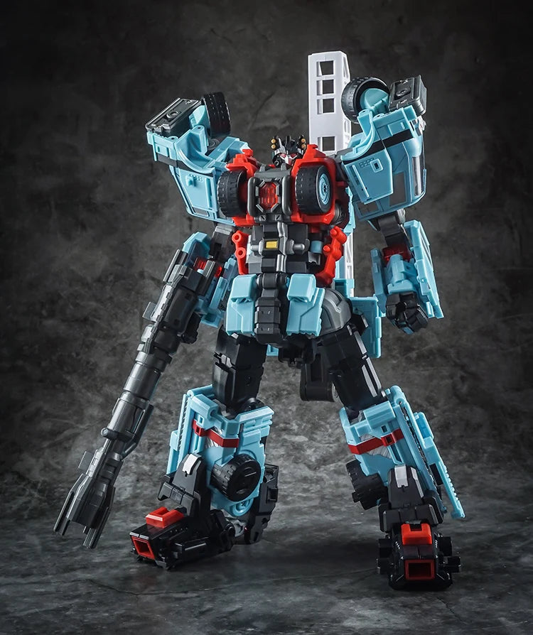 مجسم روبوت متحول 5 في 1 – Defensor | إصدار Yes Model YM-17 Vulcan (Hot Spot) | نموذج KO عالي الجودة