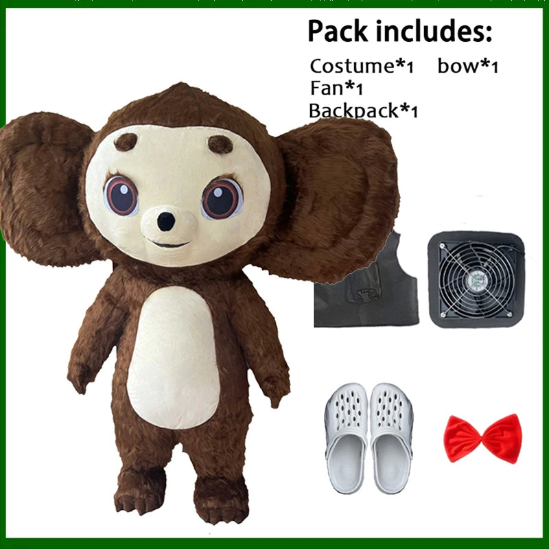 زي تميمة قابل للنفخ – دب قطبي أو باندا