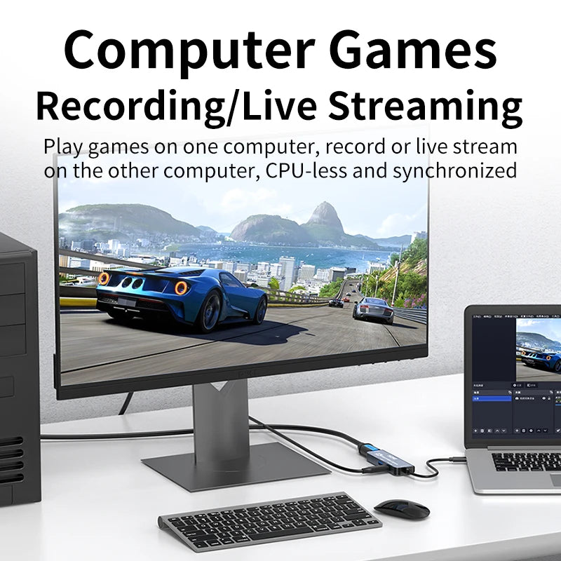 كرت التقاط HDMI إلى USB 3.0 – مع دعم 100W PD للشحن