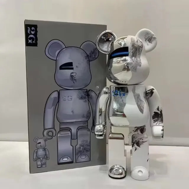 تمثال Bearbrick 400% (28 سم) – إصدار أبيض فارغ للتخصيص أو العرض