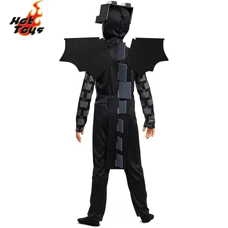 زي تنكري للأطفال بتصميم ماينكرافت – بدلة ثلاثية الأبعاد مستوحاة من لعبة "ماي كرافت"