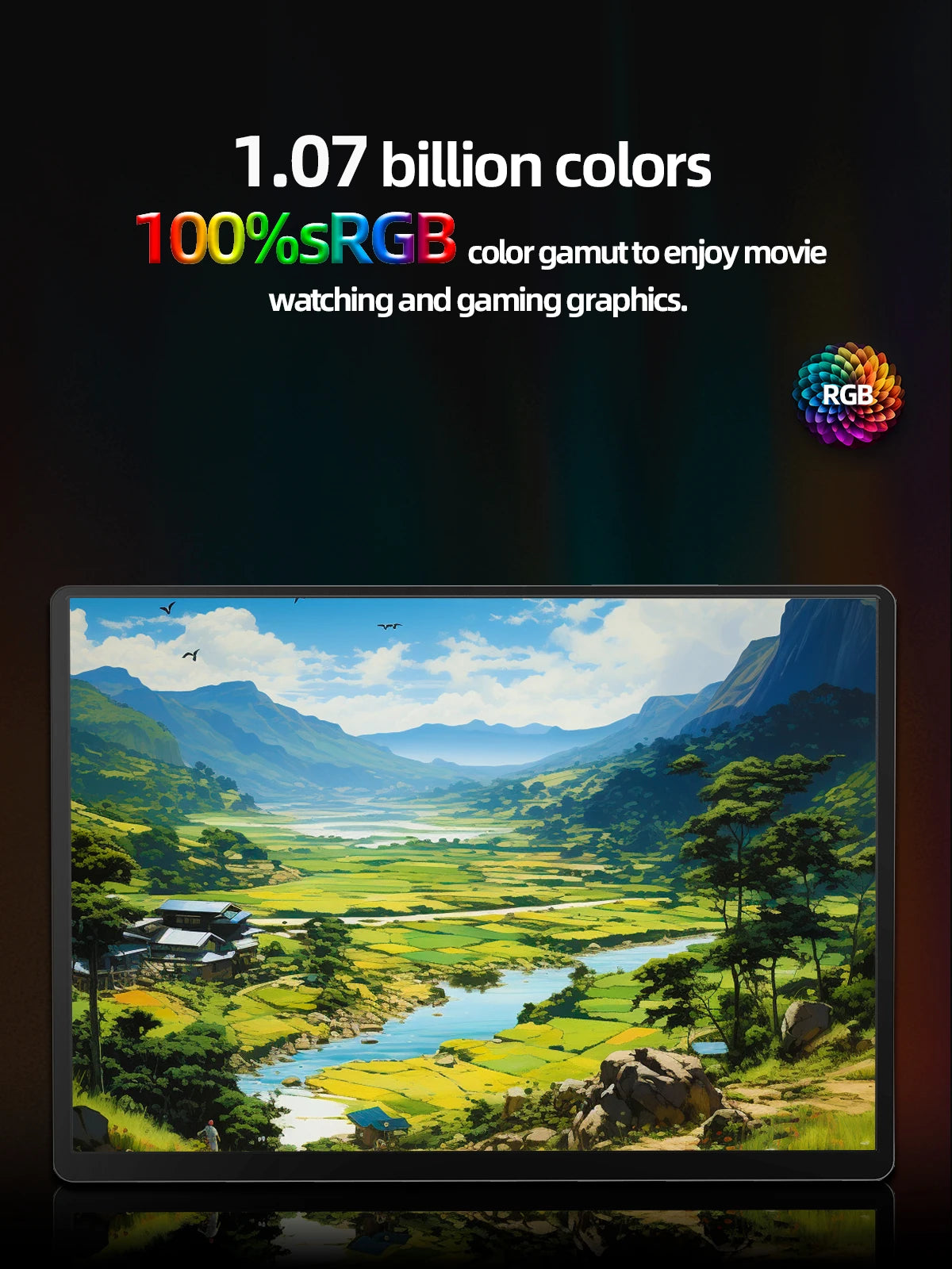 شاشة ZSUS المحمولة 14 إنش – بدقة 2K (2160×1440) وتحديث 60 هرتز | شاشة عرض إضافية مثالية للألعاب والعمل مع أجهزة متعددة