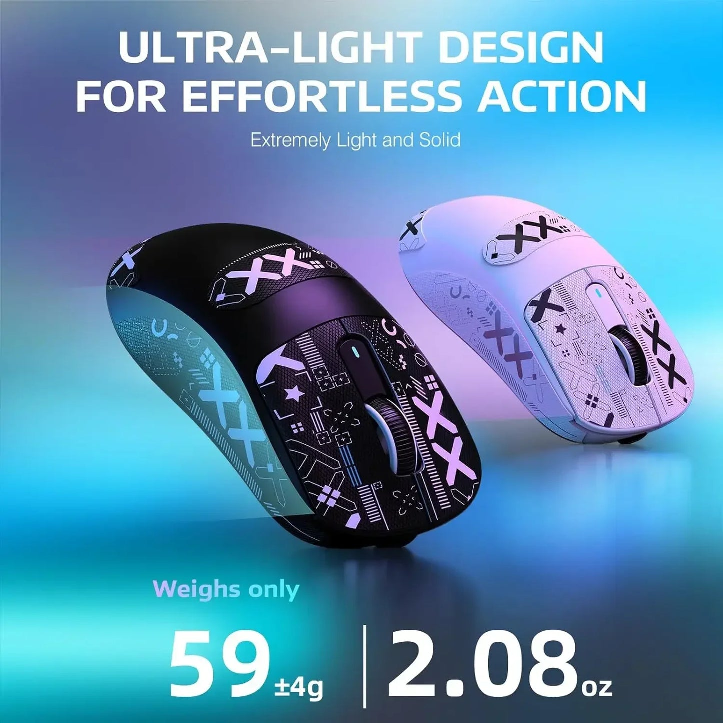 ماوس ألعاب لاسلكي ATTACK SHARK X3PRO – خفيف، مزوّد بحساس PAW3395 بدقة 26000DPI، واتصال بلوتوث