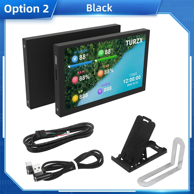 شاشة ثانوية 5 إنش IPS عبر USB-C – لمراقبة أداء الجهاز بدون AIDA64