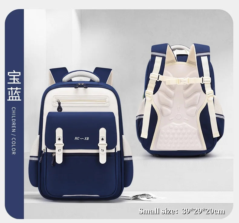 حقيبة مدرسية سحابية فائقة الخفة – حماية للعمود الفقري وتقليل الحمل، سعة كبيرة لطلاب