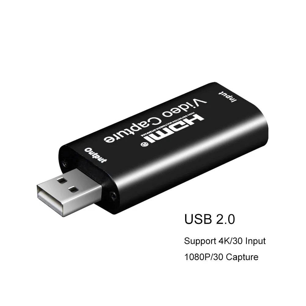 كرت التقاط فيديو 4K USB 3.0 – لتسجيل وبث الألعاب بدقة عالية