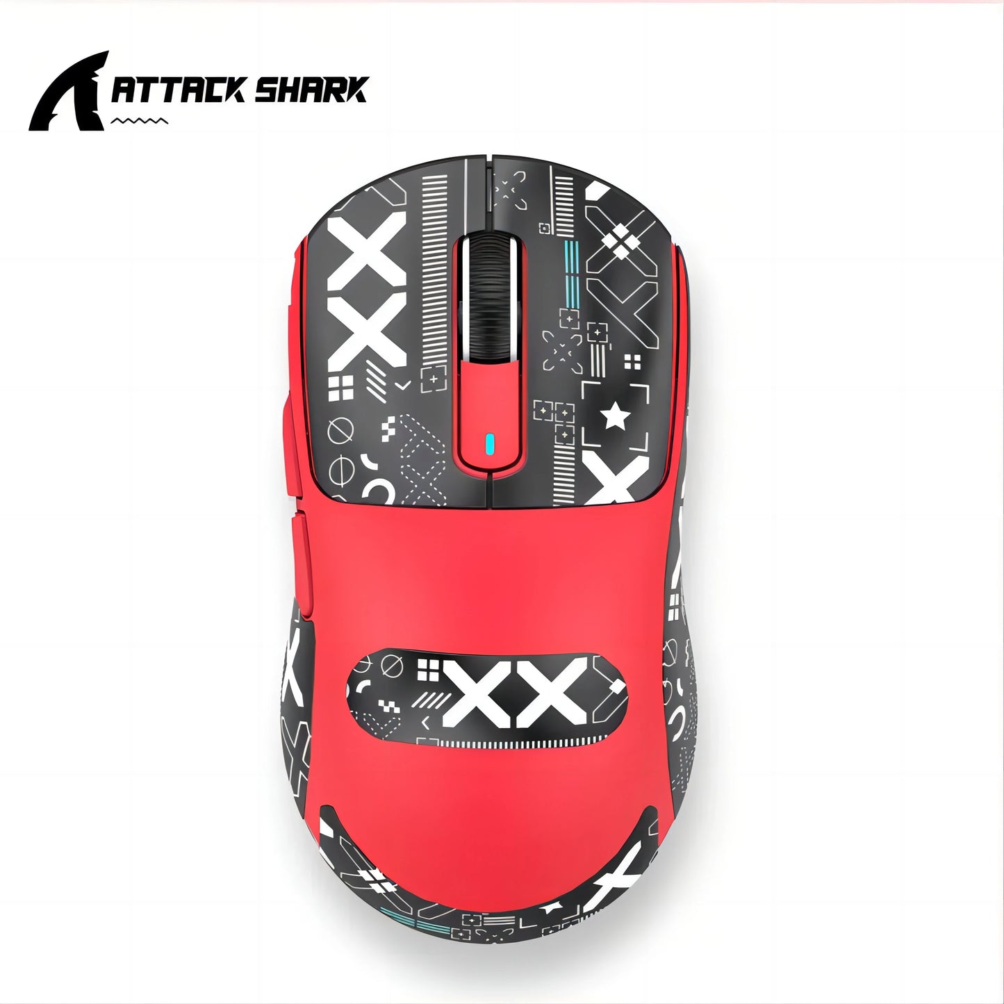 ماوس Attack Shark X3 لاسلكي خفيف – ثلاث أوضاع اتصال، حساس PAW3395 بدقة 26K DPI، متوافق مع كمبيوتر ولابتوب
