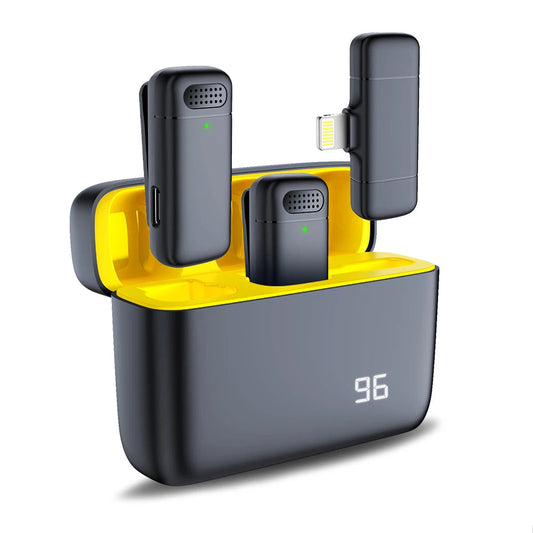 مايك لاسلكي Basix 2.4G – ستيريو مع علبة شحن