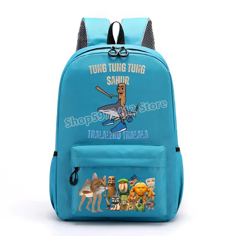 حقيبة ظهر إيطاليان برينروت بتصميم كرتوني عصري، حقيبة مدرسية بسعة كبيرة للطلاب، مثالية للعودة إلى المدرسة مع مساحة للكتب وا