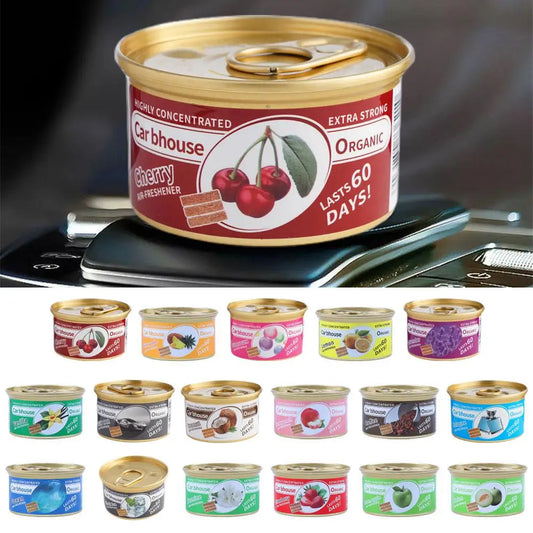 معطر سيارة – علبة عضوية تدوم طويل | يزيل الروائح – مناسب للسيارة، البيت، الدولاب أو الحمام