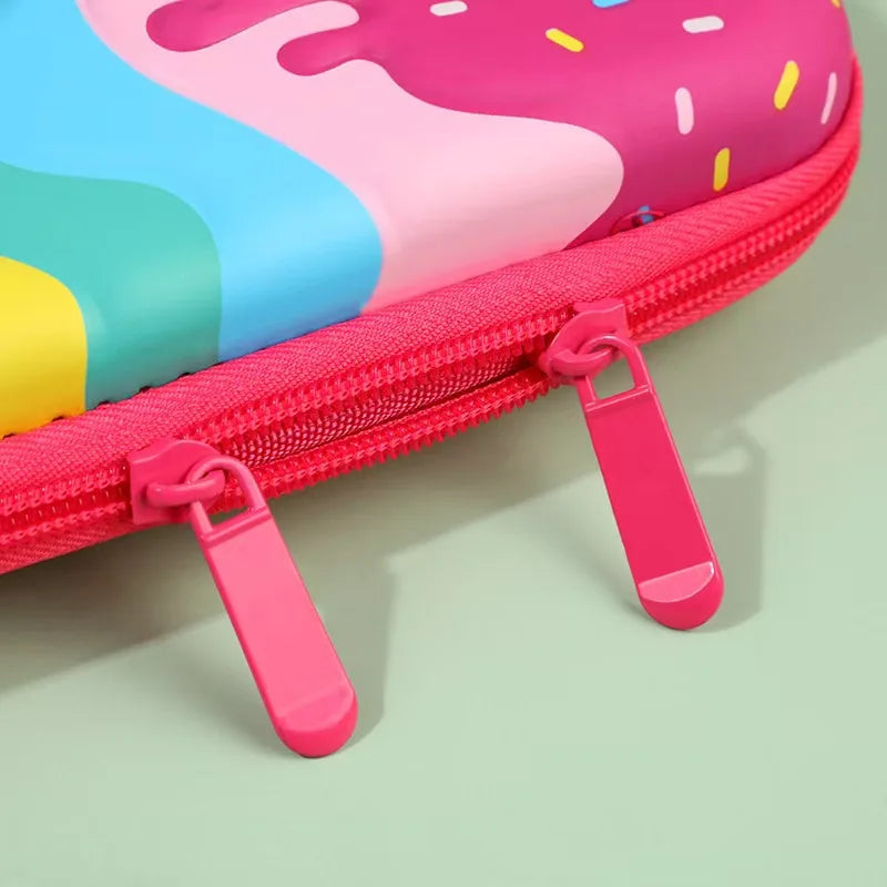 مقلمة كرتونية 3D من EVA – تصميم كاوايي، سعة كبيرة، علبة صلبة لحفظ الأدوات المدرسية