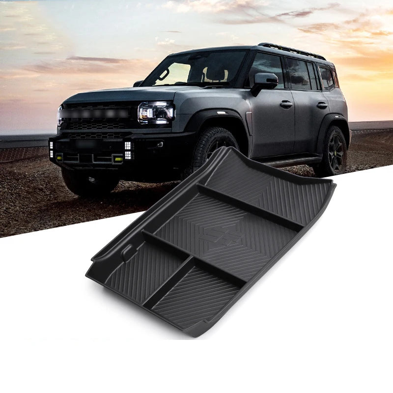 صندوق تخزين أسفل الكونسول الوسطي – منظم داخلي مخصص لـ Chery Jetour T2 موديلات 2023 و2024