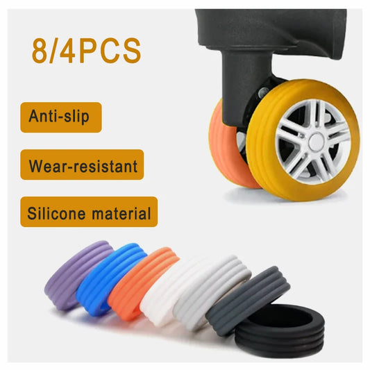 غطاء كفرات الشنطة المطاطي – لتقليل الصوت وحماية عجلات الشنطة أثناء السحب