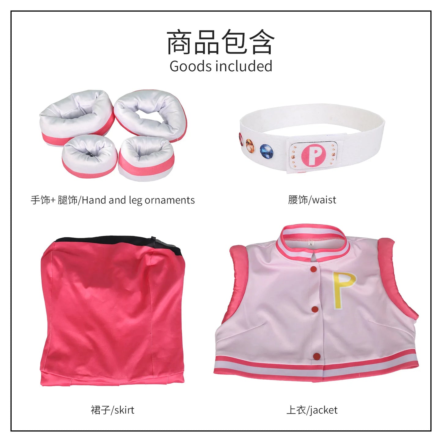 زي تنكري لشخصية الشرطية الصغيرة – تصميم كرتوني مزين بالورود والفقاعات | مناسب للعروض للأطفال والكبار