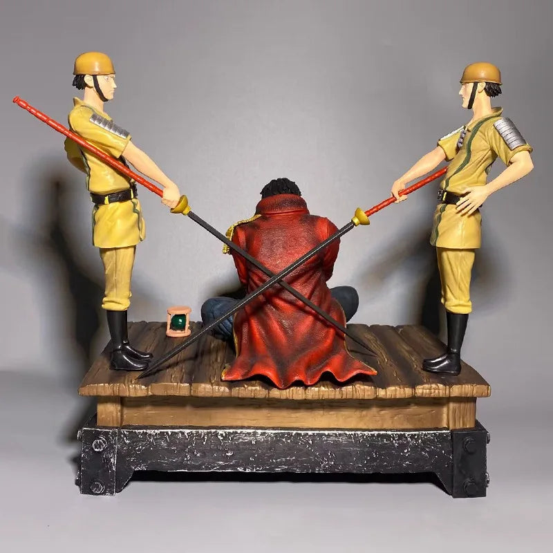 مجسم غول دي روجر – على منصة الإعدام | من أنمي One Piece | ارتفاع 26 سم | تمثال يدوي بتفاصيل دقيقة