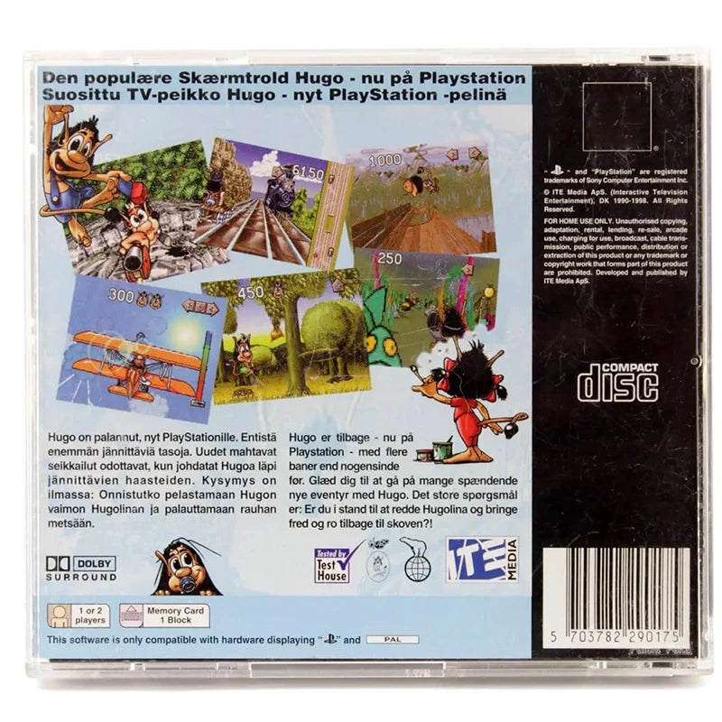 لعبة Hugo – إصدار بلايستيشن 1 (نسخة PAL مع الكتيّب)