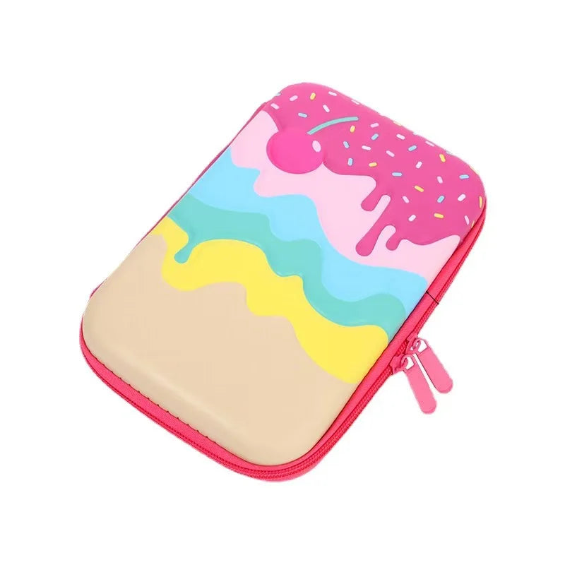 مقلمة كرتونية 3D من EVA – تصميم كاوايي، سعة كبيرة، علبة صلبة لحفظ الأدوات المدرسية