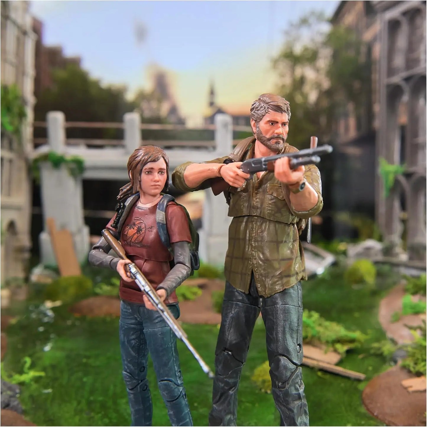 طقم مجسمات جول وإيلي – من لعبة The Last of Us | إصدار PlayStation Spin Master | ارتفاع 6 إنش (2 مجسمات)