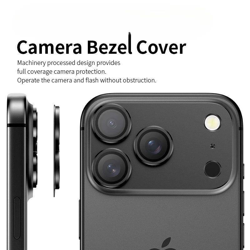 غطاء حماية عدسة الكاميرا MERCIVERRE بإطار معدني – حماية فاخرة لعدسات iPhone 17 Series