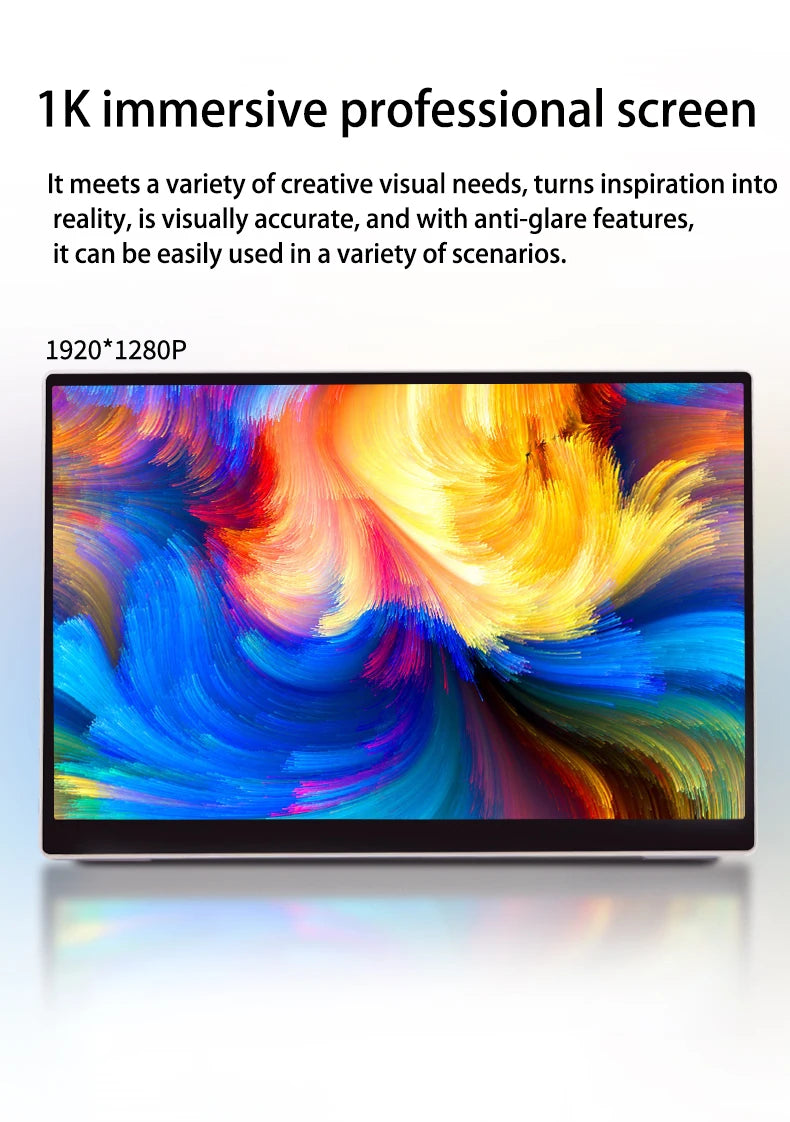 شاشة HAILESI محمولة 10.5 إنش – شاشة إضافية متعددة الاستخدام