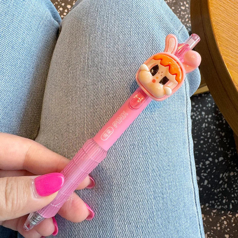 قلم جل أسود Monking Crybaby لطيف – قلم كروي أنيق للمدرسة والمكتب