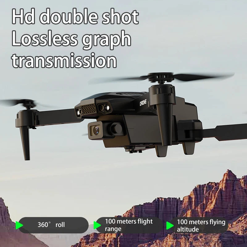 طائرة H4 ميني درون بكاميرتين 4K – واي فاي FPV، كاميرا واسعة الزاوية، تثبيت ارتفاع | درون قابلة للطي للأطفال والكبار