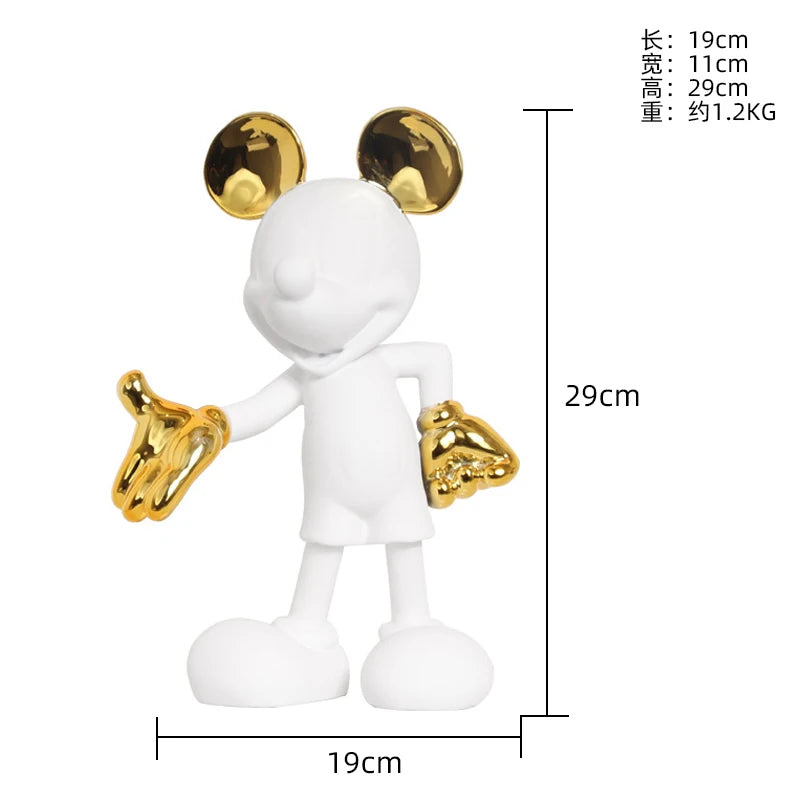 تمثال ديكوري فني – تصميم كرتوني من الراتنج لتزيين زوايا المنزل والمكتب