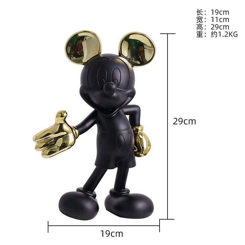 تمثال ديكوري فني – تصميم كرتوني من الراتنج لتزيين زوايا المنزل والمكتب