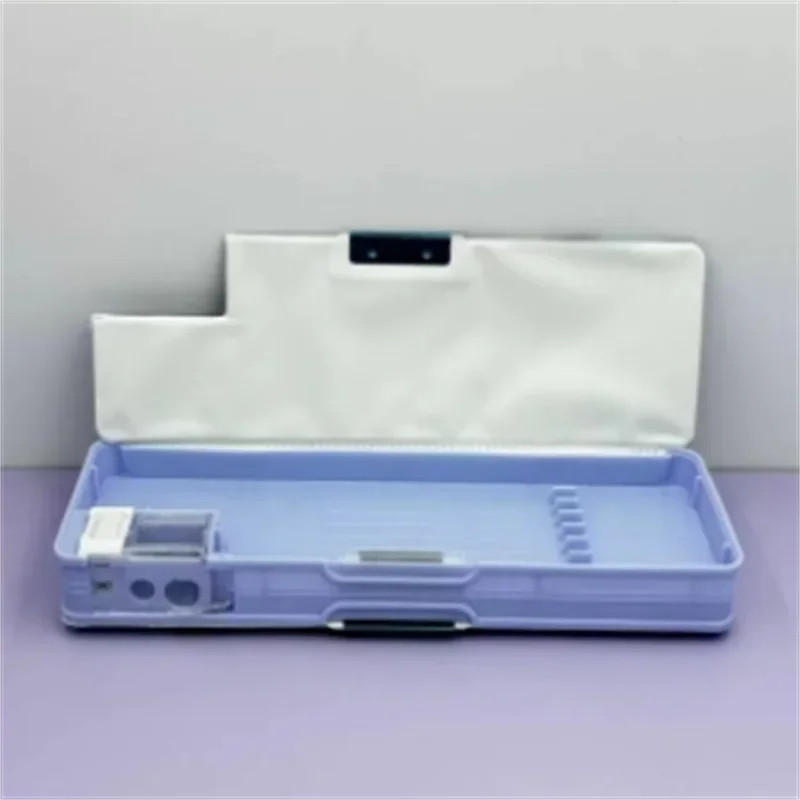 علبة أقلام ديزني مزدوجة الجانبين بتصميم كرتوني – صندوق تخزين أدوات مدرسية للأطفال