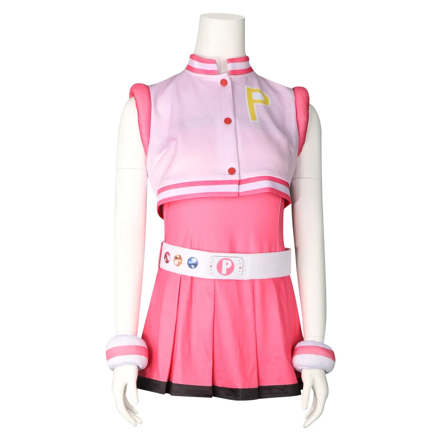 زي تنكري لشخصية الشرطية الصغيرة – تصميم كرتوني مزين بالورود والفقاعات | مناسب للعروض للأطفال والكبار