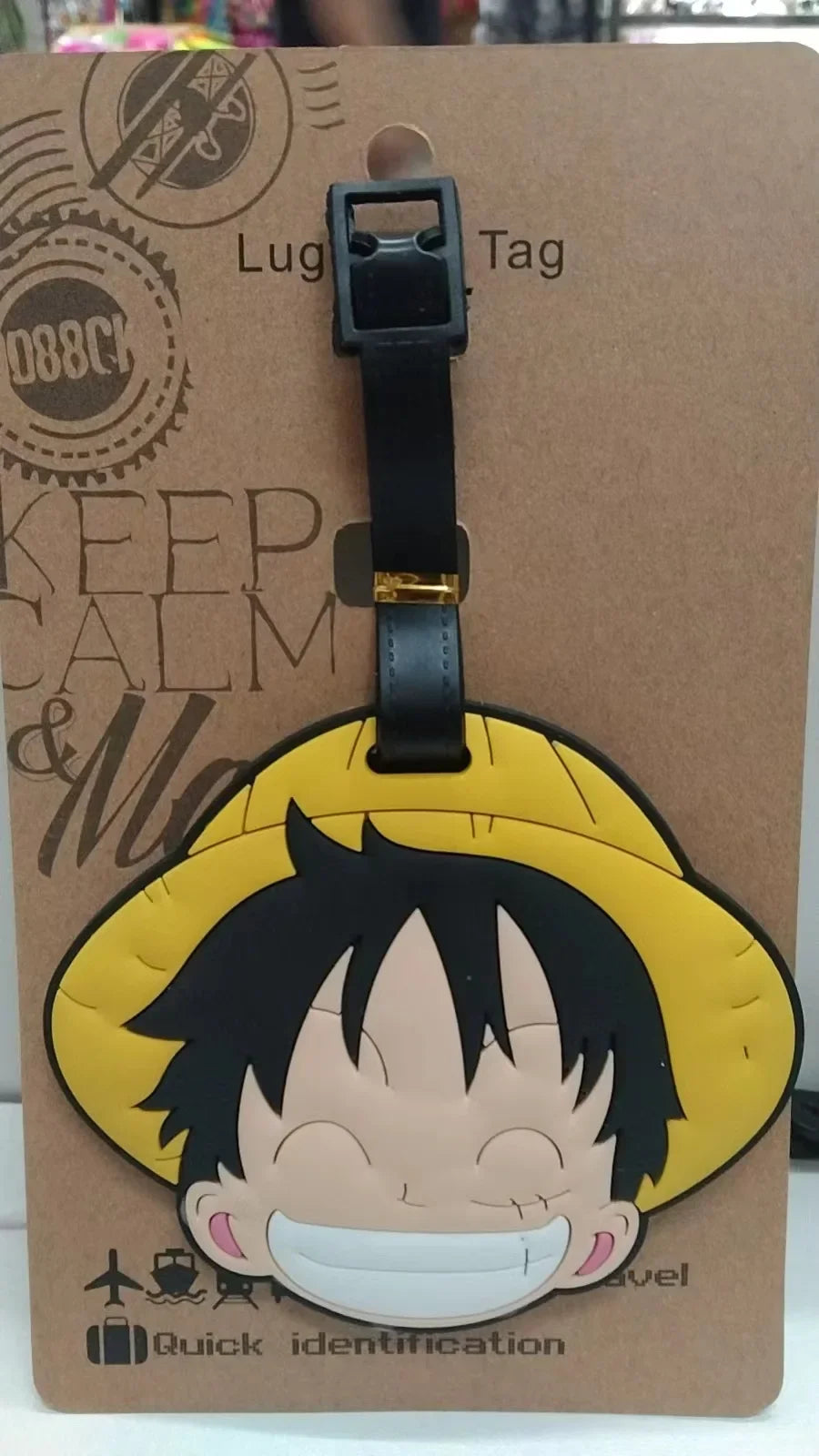 بطاقات شنط سفر ون بيس – لوفـي وتشوبر | إكسسوارات كرتونية من السيليكون