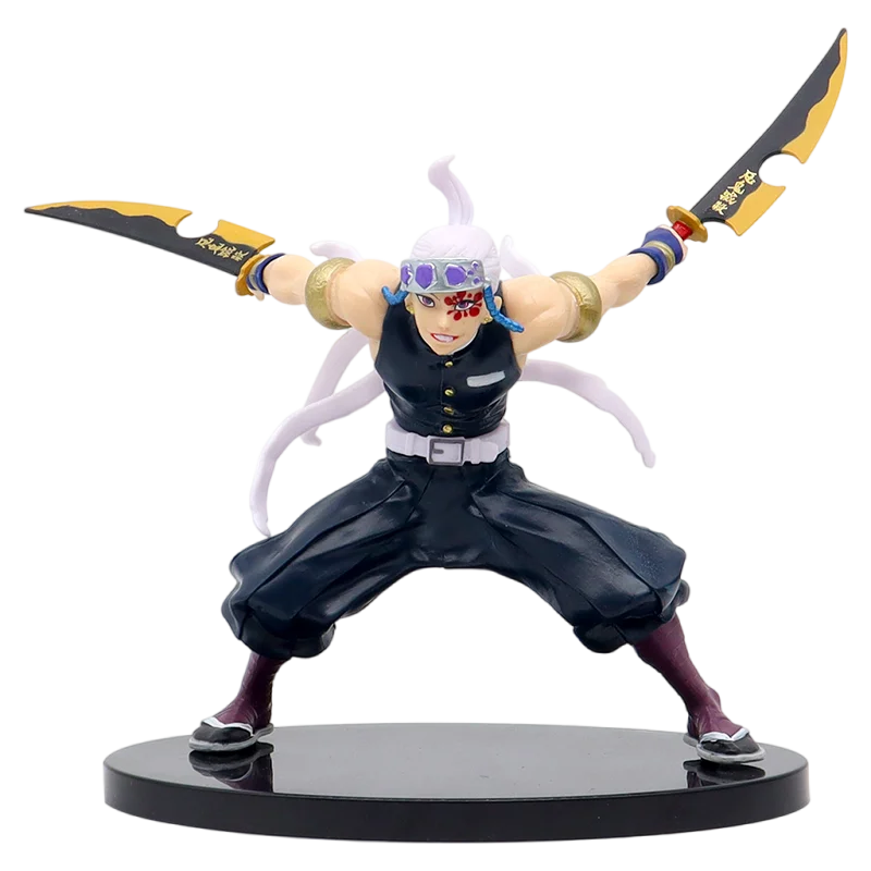 مجسم أنمي Demon Slayer – شخصيات كيميتسو نو يايبا | تانجيرو، زينيتسو، ونيزوكو | تماثيل PVC لهواة التجميع