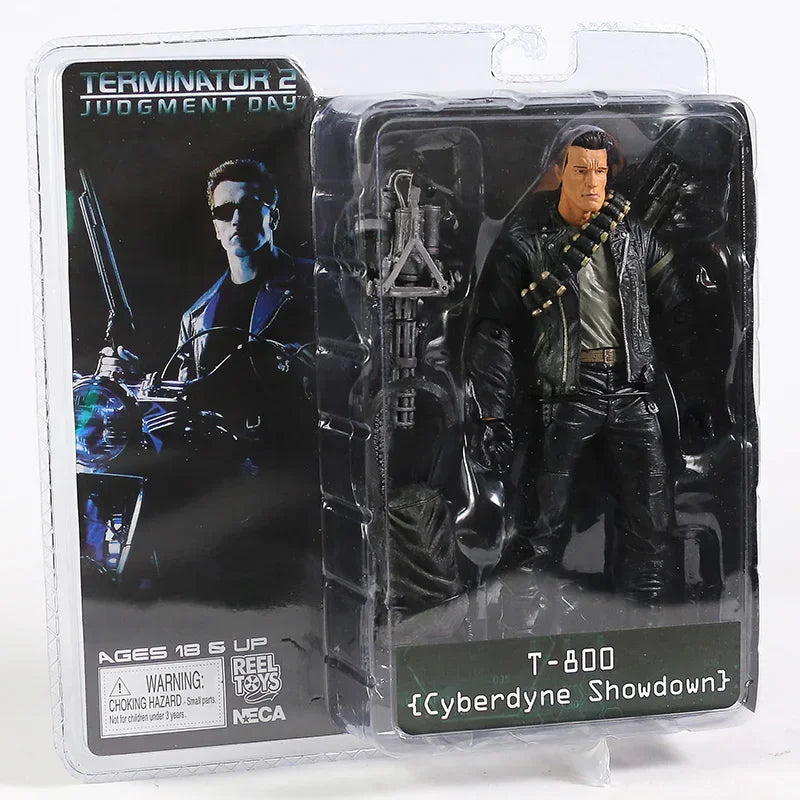 مجسم T-800 من فيلم Terminator 2: Judgment Day | إصدار NECA الرسمي | ارتفاع 18 سم (7 إنش)
